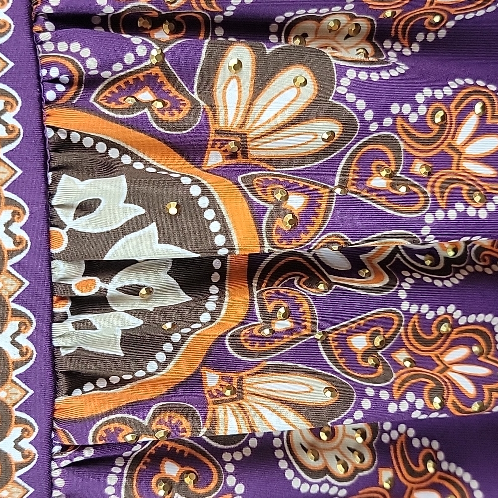 Deep v-neck purple dress - Picture 5 of 12